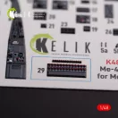Kelik Messerschmitt Me-410 A1 interior 3D decals for Meng Model kit 1:48 (K48075)