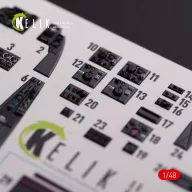   Kelik Messerschmitt Me-410 A1 interior 3D decals for Meng Model kit 1:48 (K48075)