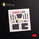 Kelik F-35B interior 3D decals for Tamiya kit 1:48 (K48076)