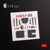Kelik F-35B interior 3D decals for Tamiya kit 1:48 (K48076)