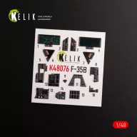 Kelik F-35B interior 3D decals for Tamiya kit 1:48 (K48076)