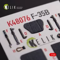 Kelik F-35B interior 3D decals for Tamiya kit 1:48 (K48076)