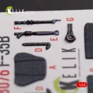 Kelik F-35B interior 3D decals for Tamiya kit 1:48 (K48076)