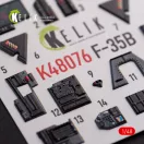 Kelik F-35B interior 3D decals for Tamiya kit 1:48 (K48076)