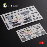   Kelik F/A-18F Super Hornet interior 3D decals for MENG kit 1:48 (K48078)