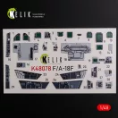 Kelik F/A-18F Super Hornet interior 3D decals for MENG kit 1:48 (K48078)