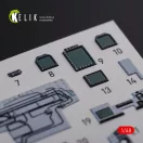 Kelik F/A-18F Super Hornet interior 3D decals for MENG kit 1:48 (K48078)