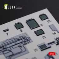   Kelik F/A-18F Super Hornet interior 3D decals for MENG kit 1:48 (K48078)