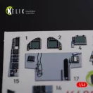 Kelik F/A-18F Super Hornet interior 3D decals for MENG kit 1:48 (K48078)