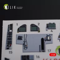   Kelik F/A-18F Super Hornet interior 3D decals for MENG kit 1:48 (K48078)