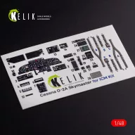   Kelik O-2A Skymaster interior 3D decals small version for ICM kit 1:48 (K48079)