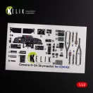 Kelik O-2A Skymaster interior 3D decals small version for ICM kit 1:48 (K48079)