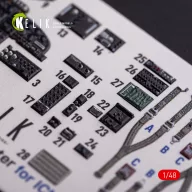   Kelik O-2A Skymaster interior 3D decals small version for ICM kit 1:48 (K48079)