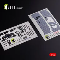   Kelik O-2A Skymaster interior 3D decals grey decoration type for ICM kit 1:48 (K48080)