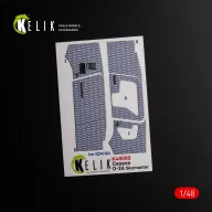   Kelik O-2A Skymaster interior 3D decals grey decoration type for ICM kit 1:48 (K48080)