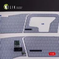   Kelik O-2A Skymaster interior 3D decals grey decoration type for ICM kit 1:48 (K48080)