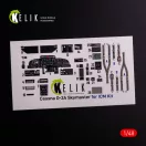 Kelik O-2A Skymaster interior 3D decals green decoration type for ICM kit 1:48 (K48081)