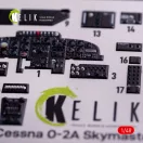 Kelik O-2A Skymaster interior 3D decals green decoration type for ICM kit 1:48 (K48081)