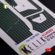   Kelik O-2A Skymaster interior 3D decals green decoration type for ICM kit 1:48 (K48081)