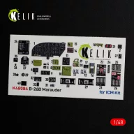   Kelik B-26B Marauder interior 3D decals for ICM kit 1:48 (K48084)