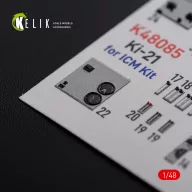 Kelik KI-21 interior 3D decals for ICM kit 1:48 (K48085)