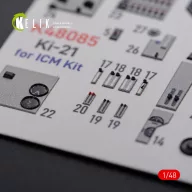 Kelik KI-21 interior 3D decals for ICM kit 1:48 (K48085)