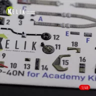 Kelik P-40N interior 3D decals for Academy kit 1:48 (K48086)