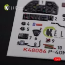 Kelik P-40N interior 3D decals for Academy kit 1:48 (K48086)