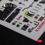 Kelik P-40N interior 3D decals for Academy kit 1:48 (K48086)