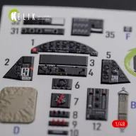   Kelik TBF-1C interior 3D decals for Academy kit 1:48 (K48087)