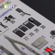   Kelik TBF-1C interior 3D decals for Academy kit 1:48 (K48087)