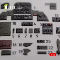   Kelik SBD-2 Dauntless interior 3D decals for Academy kit 1:48 (K48088)