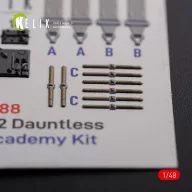   Kelik SBD-2 Dauntless interior 3D decals for Academy kit 1:48 (K48088)