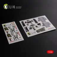   Kelik F-4J Phantom II interior 3D decals for Academy kit 1:48 (K48089)