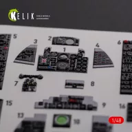   Kelik F-4J Phantom II interior 3D decals for Academy kit 1:48 (K48089)