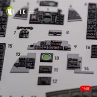   Kelik F-4J Phantom II interior 3D decals for Academy kit 1:48 (K48089)