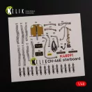 Kelik CH-46E Cargo compartment interior 3D decals for Academy kit 1:48 (K48091)