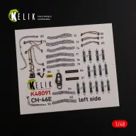   Kelik CH-46E Cargo compartment interior 3D decals for Academy kit 1:48 (K48091)