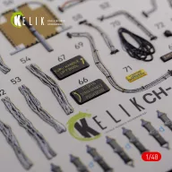   Kelik CH-46E Cargo compartment interior 3D decals for Academy kit 1:48 (K48091)