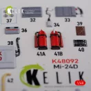 Kelik Mi-24D (Hind-D) interior 3D decals for Trumpeter kit 1:48 (K48092)