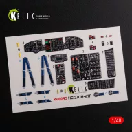   Kelik CH-47F interior 3D decals for Italeri kit 1:48 (K48093)