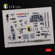   Kelik IL-2 Shturmovik interior 3D decals for Tamiya kit 1:48 (K48094)