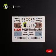   Kelik F-105G Thunderchief - interior 3D decals for HobbyBoss kit 1:48 (K48095)