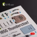 Kelik F-105G Thunderchief - interior 3D decals for HobbyBoss kit 1:48 (K48095)