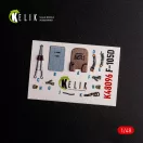 Kelik F-105D Thunderchief - interior 3D decals for HobbyBoss kit 1:48 (K48096)