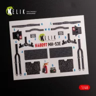   Kelik MH-53 Sea Dragon - interior 3D decals for Academy kit 1:48 (K48097)