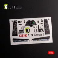   Kelik A-7A Corsair II - interior 3D decals for HobbyBoss kit 1:48 (K48100)