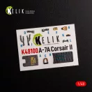 Kelik A-7A Corsair II - interior 3D decals for HobbyBoss kit 1:48 (K48100)
