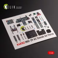   Kelik Mig-29AS - interior 3D decals for Academy kit 1:48 (K48102)
