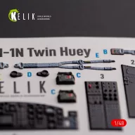   Kelik UH-1N Twin Huey - interior 3D decals for Zimi Model/KittyHawk kit 1:48 (K48105)